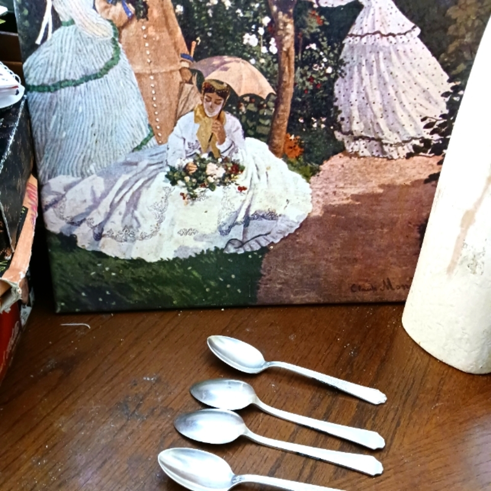 VTG Rogers Bros.🚜1847 Silver 4 Set Rare Antique Spoons.🌁🚘Nice Collectible.🎁